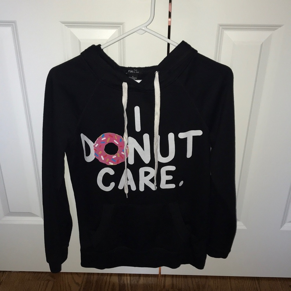 Rue 21 Small “I Donut Care” graphic hoodie
